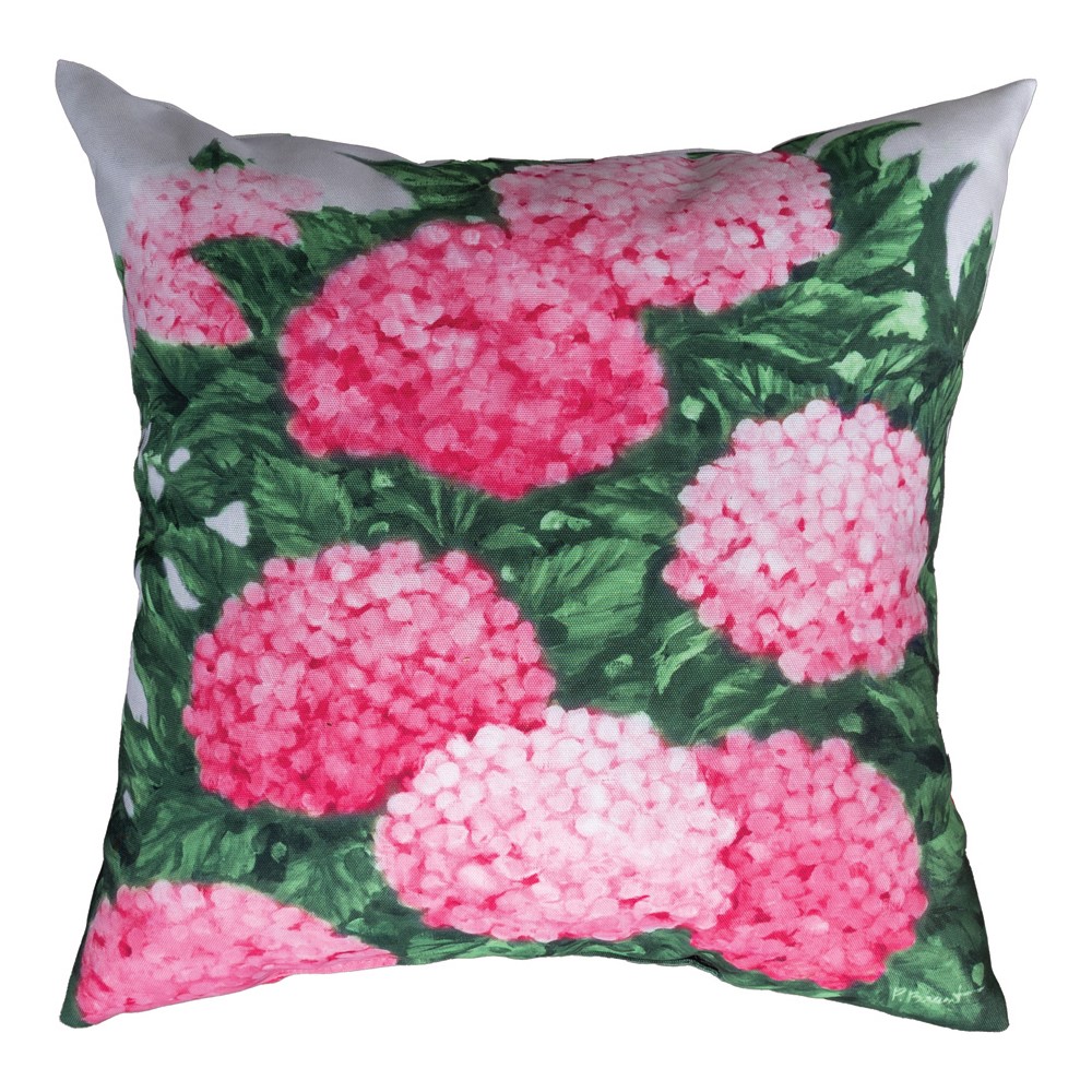 Impressions Of Hydrangeas Climaweave Pillow 18″ x 18″ (Set of 2)