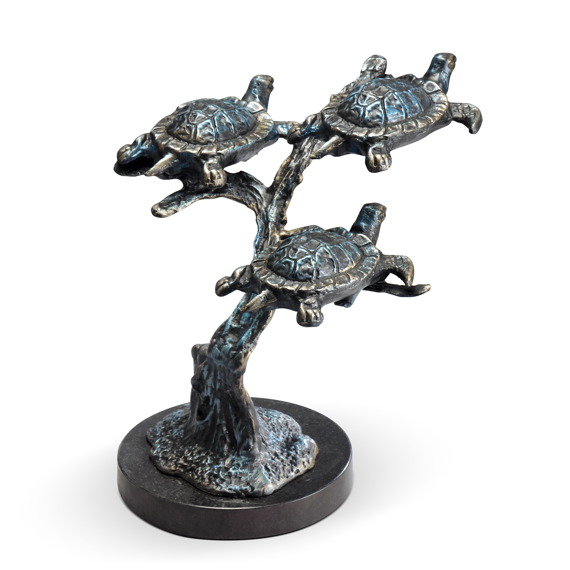 Traveling Trio of Sea Turtles Sculpture