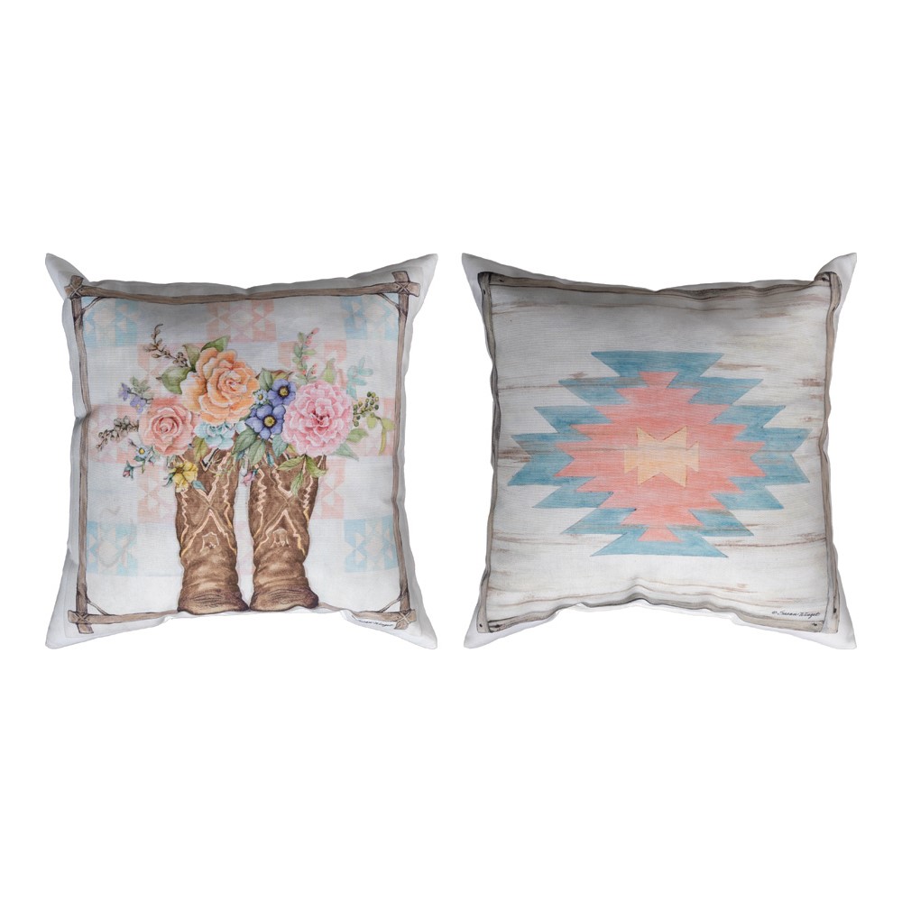 Rosewood Ranch - Boots Climaweave Pillow 18" x 13" (Set of 2)
