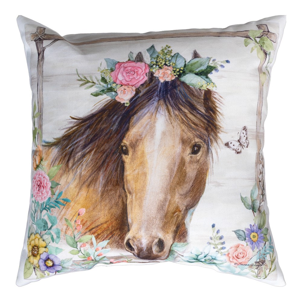 Rosewood Ranch - Horse Climaweave Pillow 18" x 18" (Set of 2)