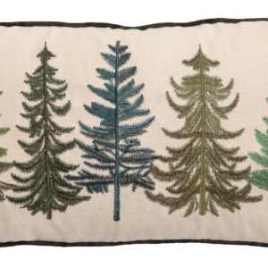 Row of Pine Trees Pillow