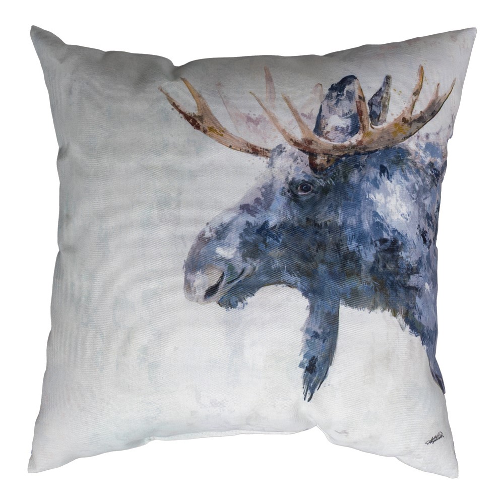 Whispers Of The Wild - Moose Climaweave Pillow 18″ x 18″ (Set of 2)