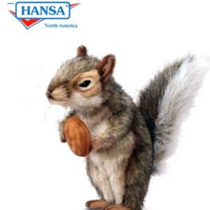 Hansa Gray Squirrel Standing with Nut