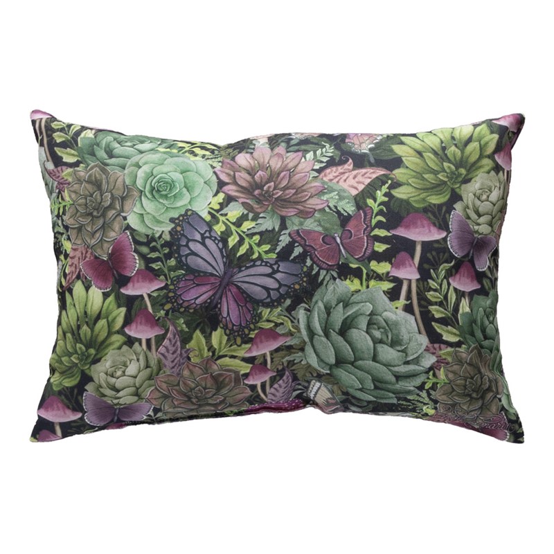 Reversible Butterfly Succulent Indoor/Outdoor Pillow