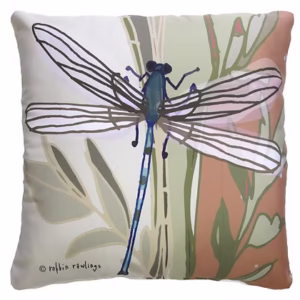 Dragonfly Pillow 24″ x 24″