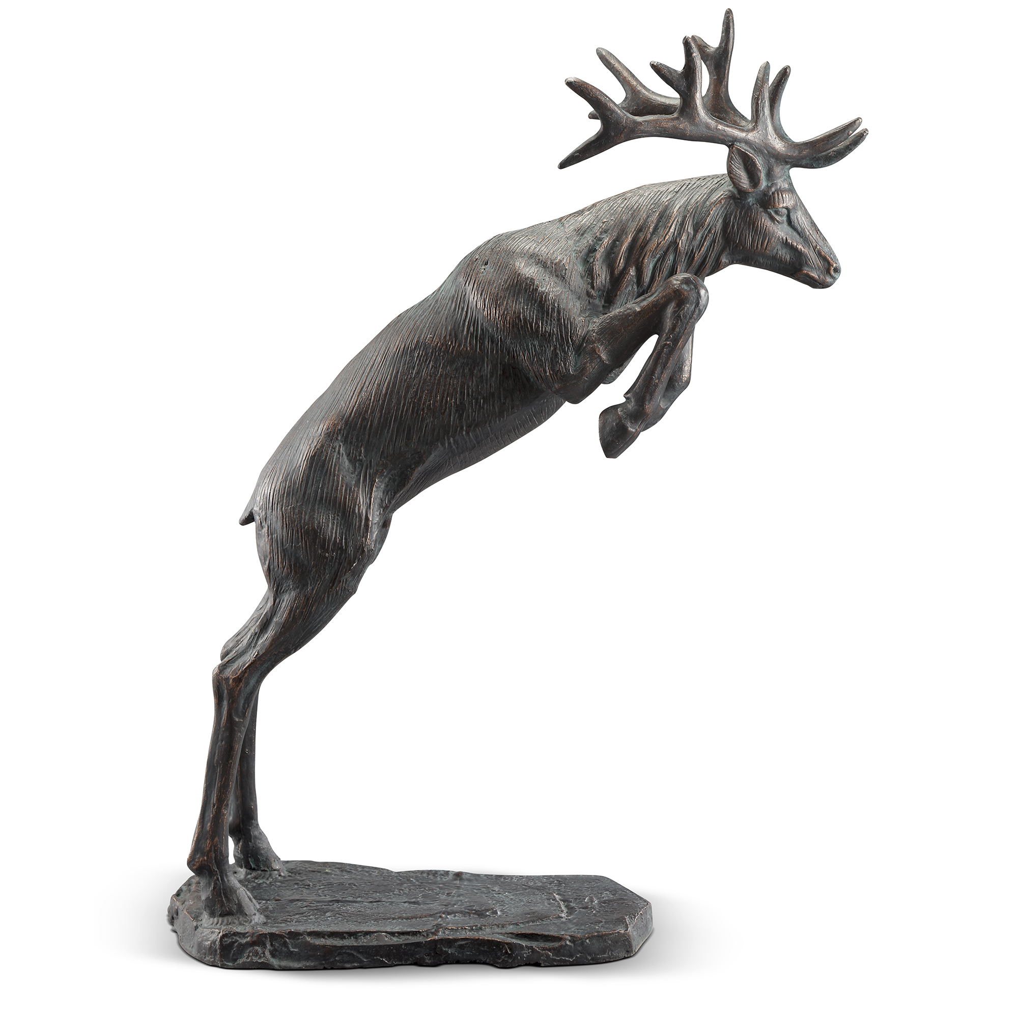 Leaping Stag Garden Sculpture