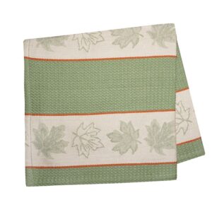 Green Leaf Jacquard Woven Kitchen Napkins (Pack of 6)