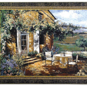 Vineyard Villa – Woven Tapestry Wall Art Hanging