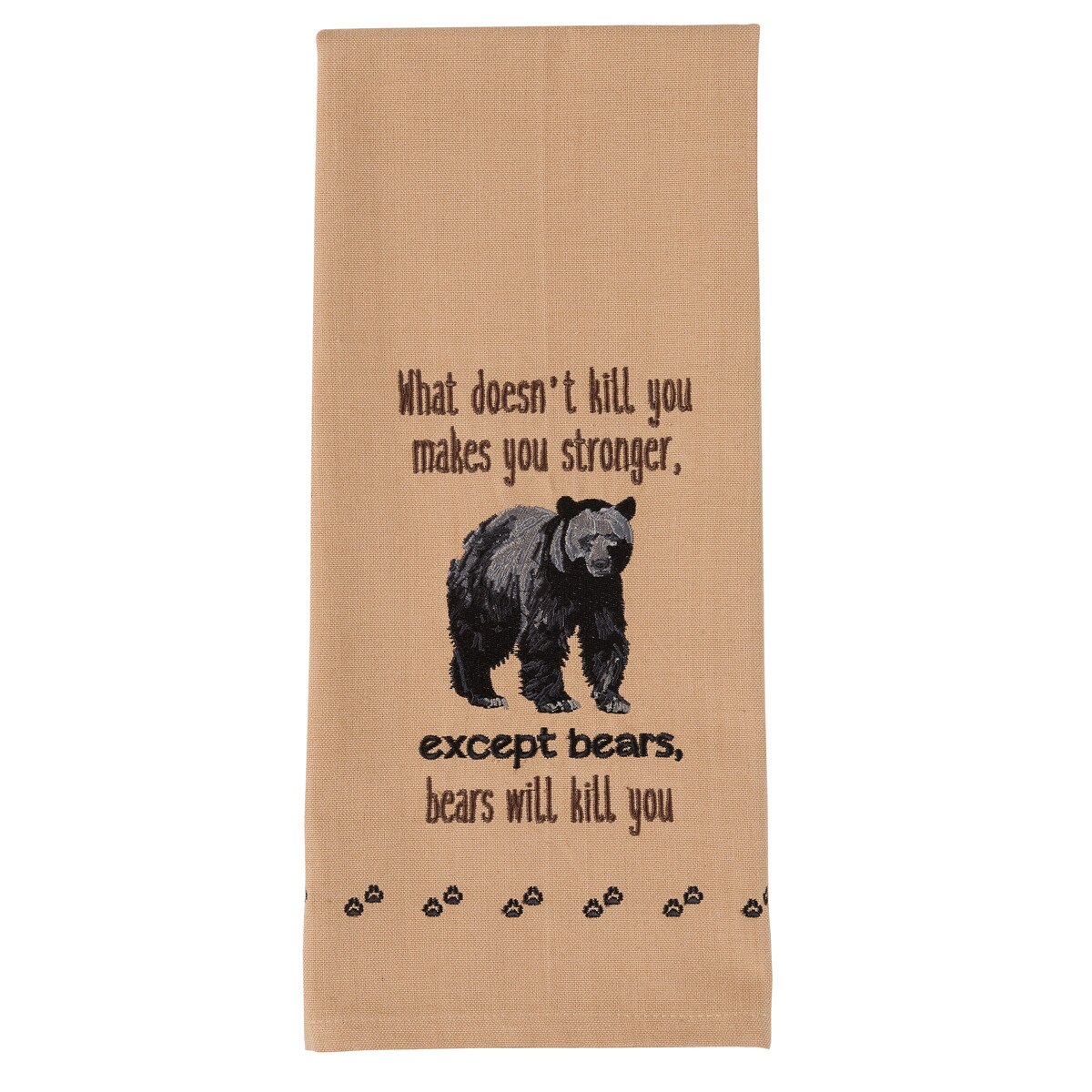 Except Bears Embroidered Dishtowel (Pack of 6)