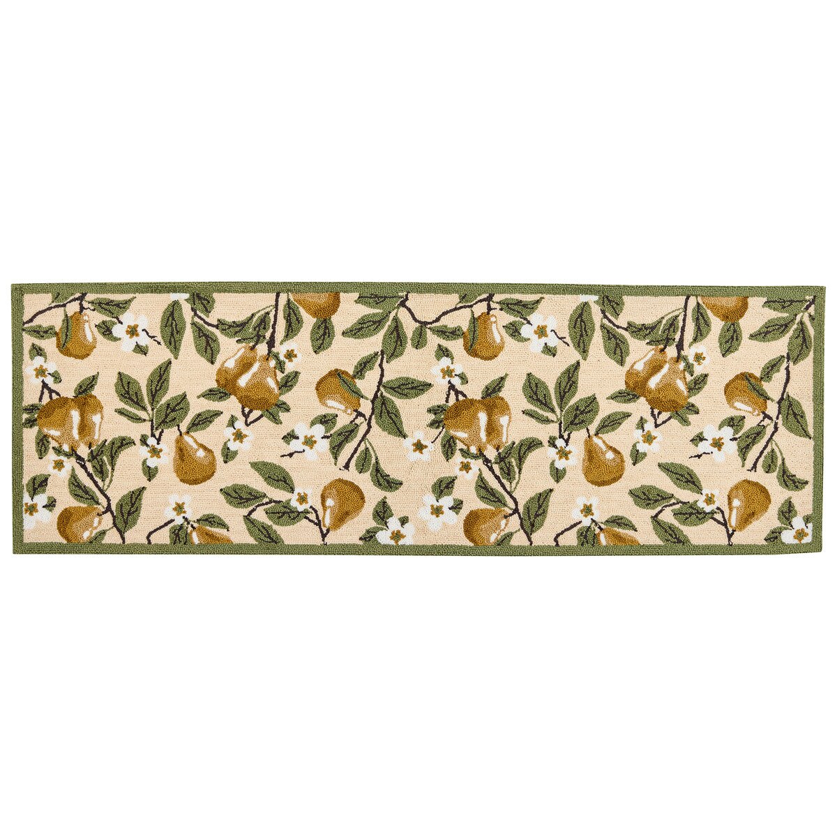 Golden Pear Hooked Rug 24" X 72"