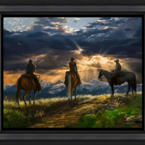 Under the Big Sky 16" x 20" Brushstroke Vignette