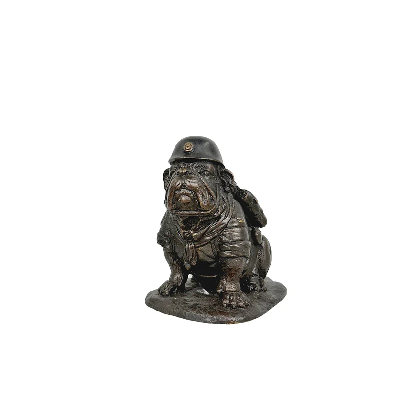 Soldier Bulldog Table-top Sculpture