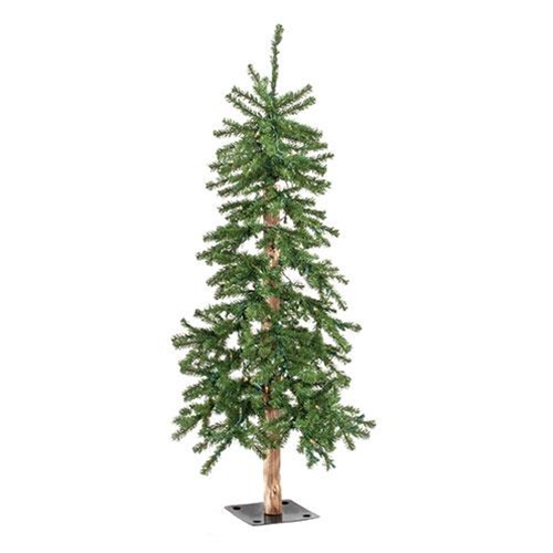 Pre-Lit Alpine Tree, 6 ft.