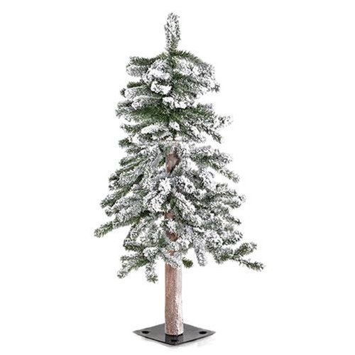 Heavy Flocked Alpine Tree, 3 ft.