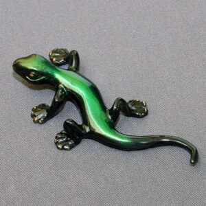 Bronze Small Lizard Sculpture by Barry Stein Sculptures (9 Color Options Available)
