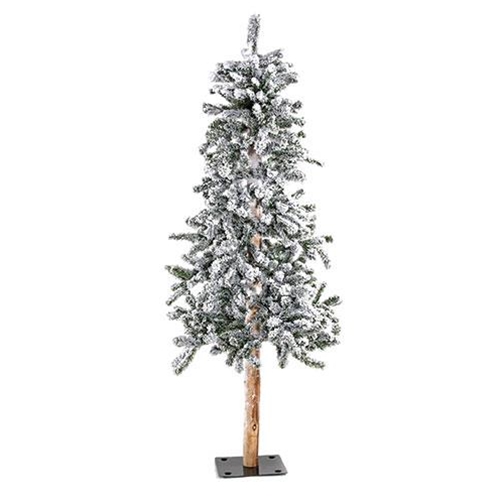 Heavy Flocked Alpine Tree, 6 ft.