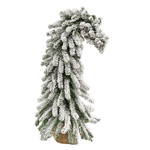Bendable Flocked Alpine Tree with Burlap Base, 3 ft.