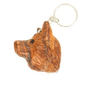 Wolf Head Keychain
