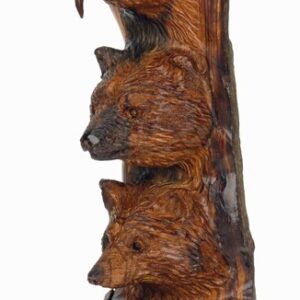 Eagle, Bear and Wolf Totem Sculpture