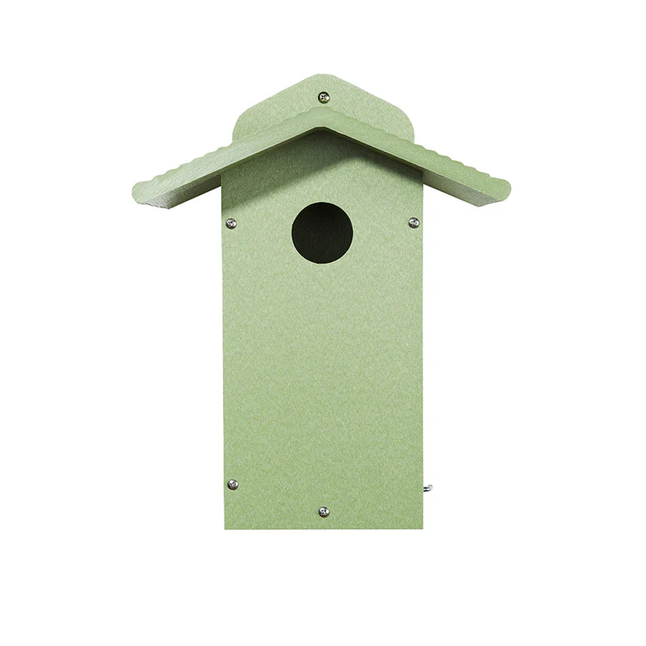 Bluebird House in Green Recycled Plastic