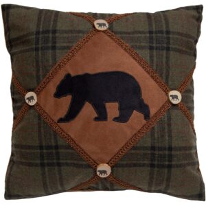 Bear & Bear Buttons Pillow