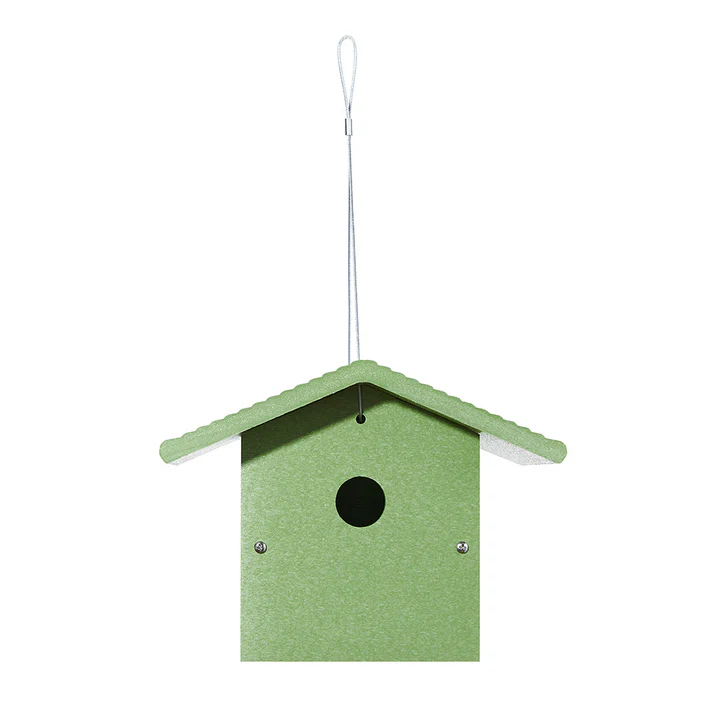 Wren House in Green Recycled Plastic