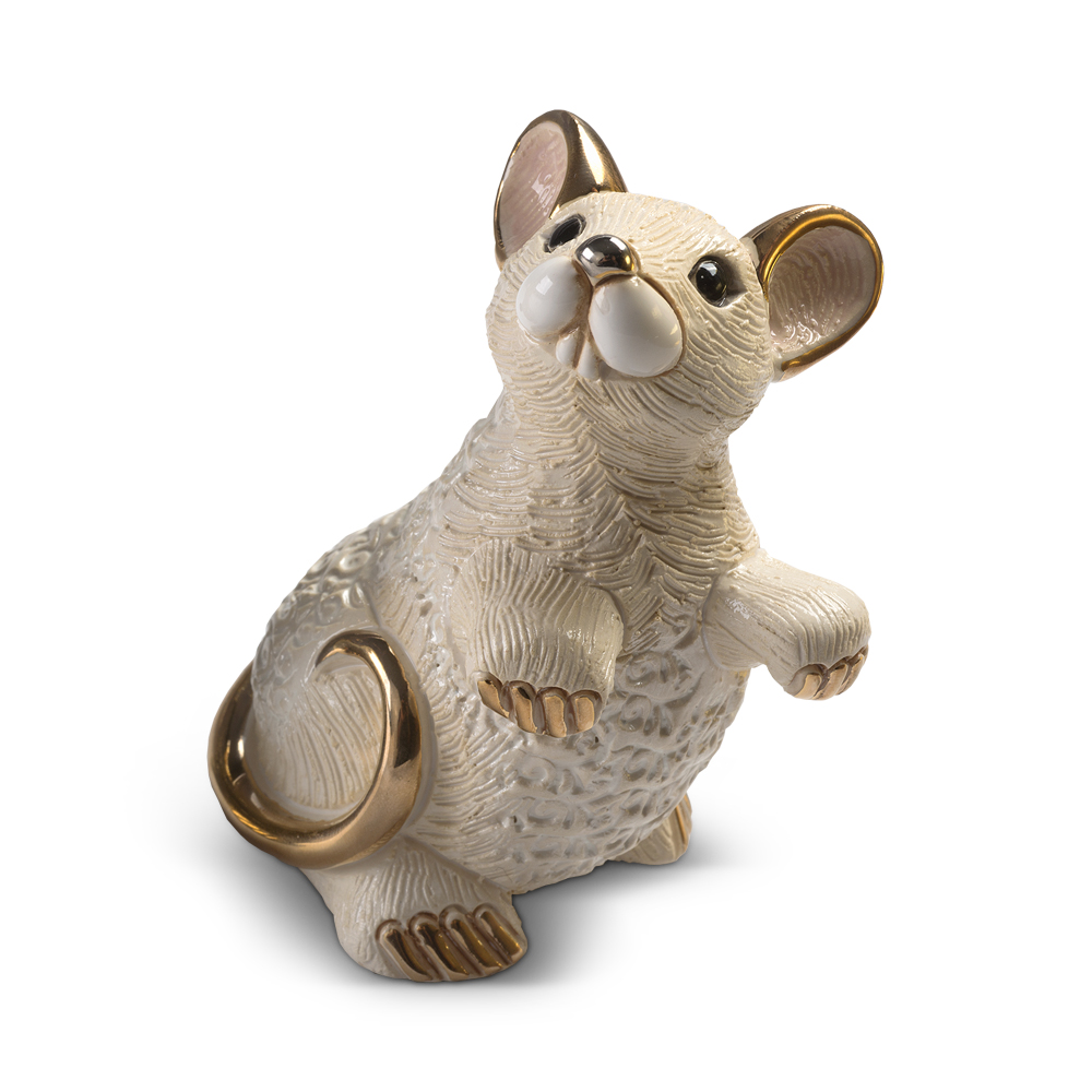 White Rat Figurine by De Rosa