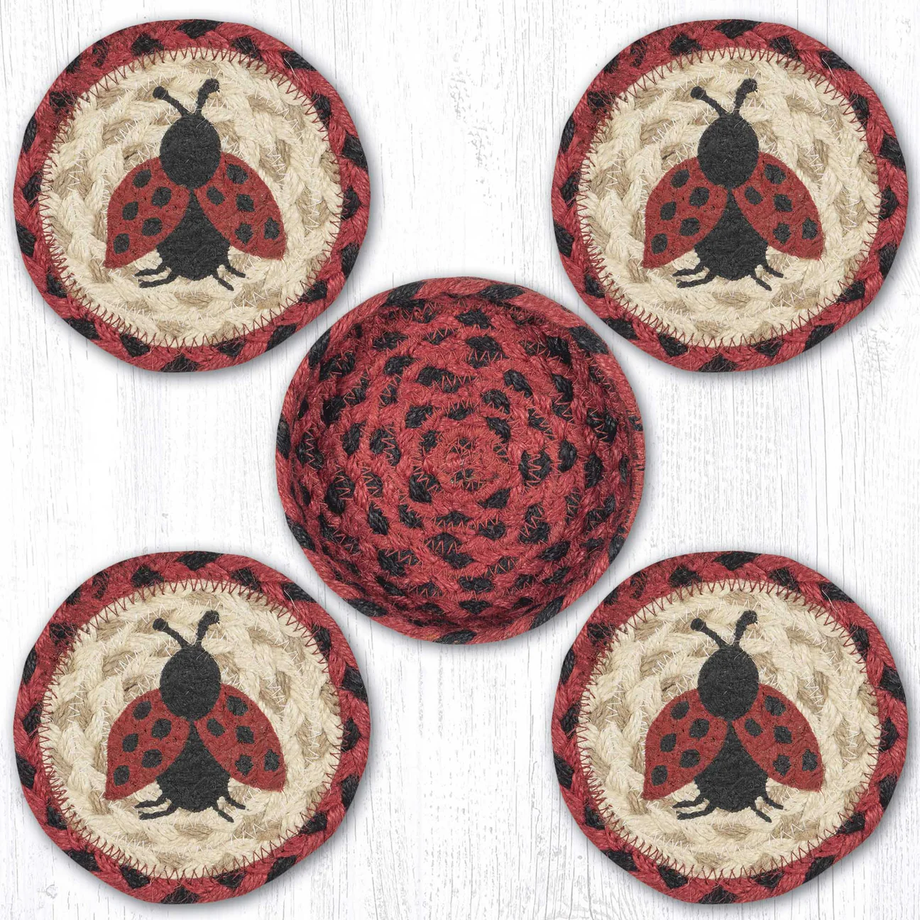 Ladybug Coaster Set