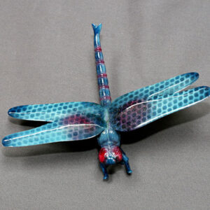 Bronze Dragonfly Sculpture by Barry Stein Sculptures (18 Color Options Available)