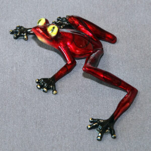 Casanova Bronze Frog Sculpture by Barry Stein Sculptures (9 Color Options Available)