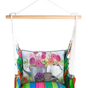 4-Piece Swing Set Le Jardin Nouveau w/ Watering Can Pillow
