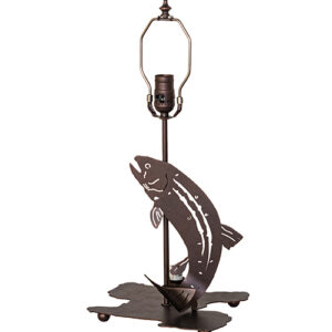 13" High Leaping Trout Table Base