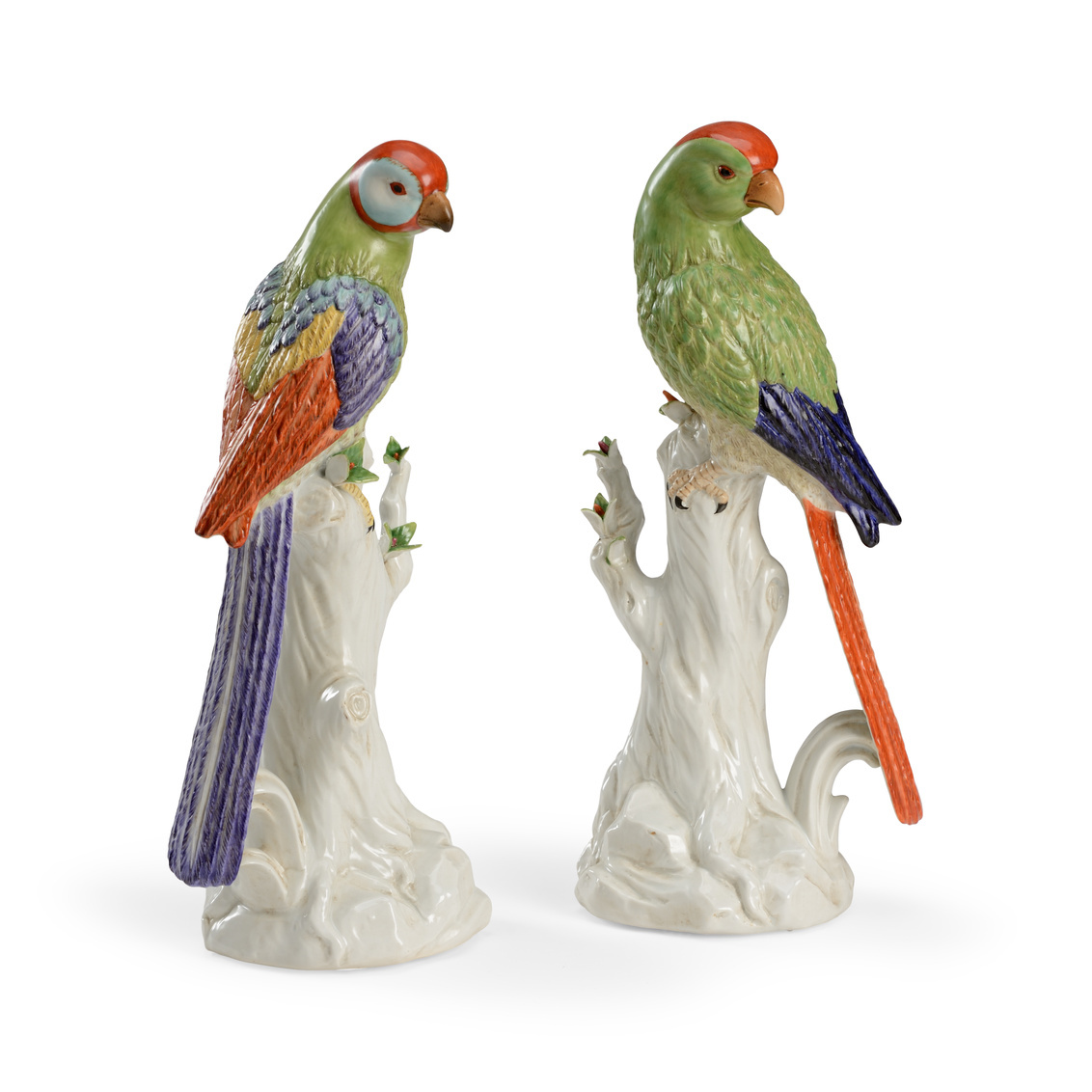Pair of Port Royal Birds Ceramic Figurines