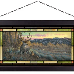 Stand With Me - Mule Deer - Stained Glass Art