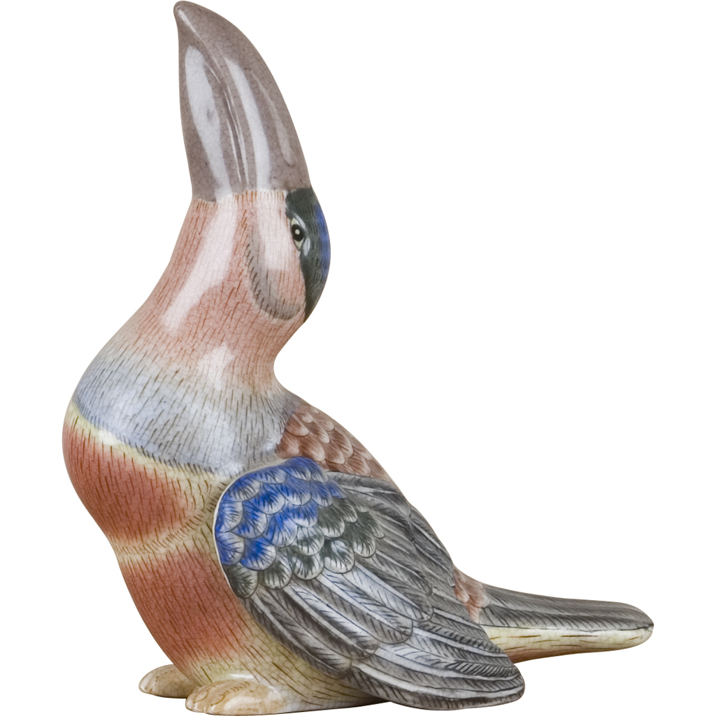 Porcelain Hornbill Figurine