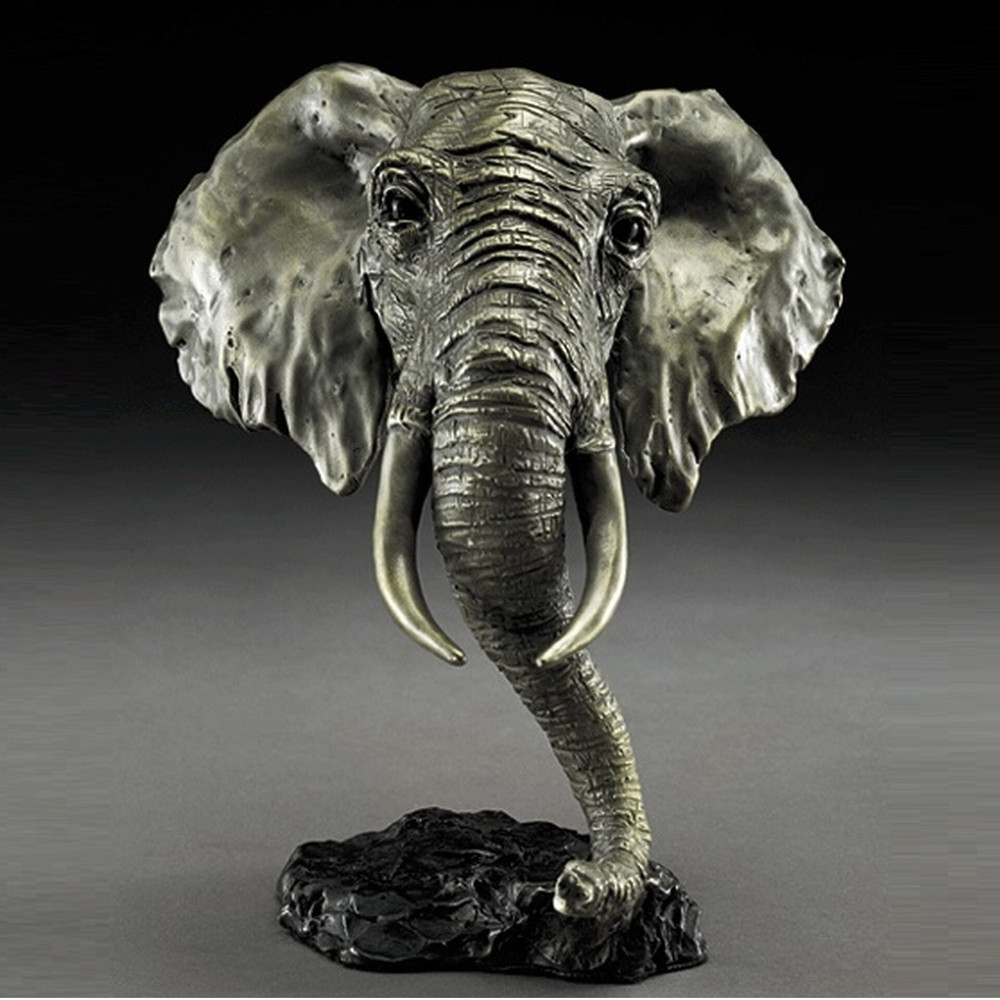 African Elephant Bronze Sculpture by Mark Hopkins