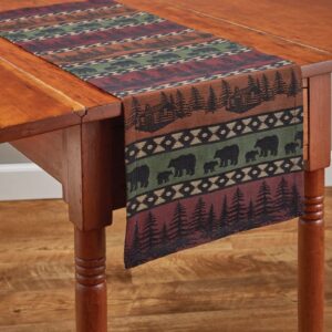 Mountain Bear Table Runner