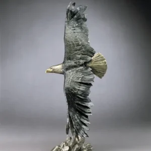 Vigilance Bald Eagle Sculpture by Mark Hopkins