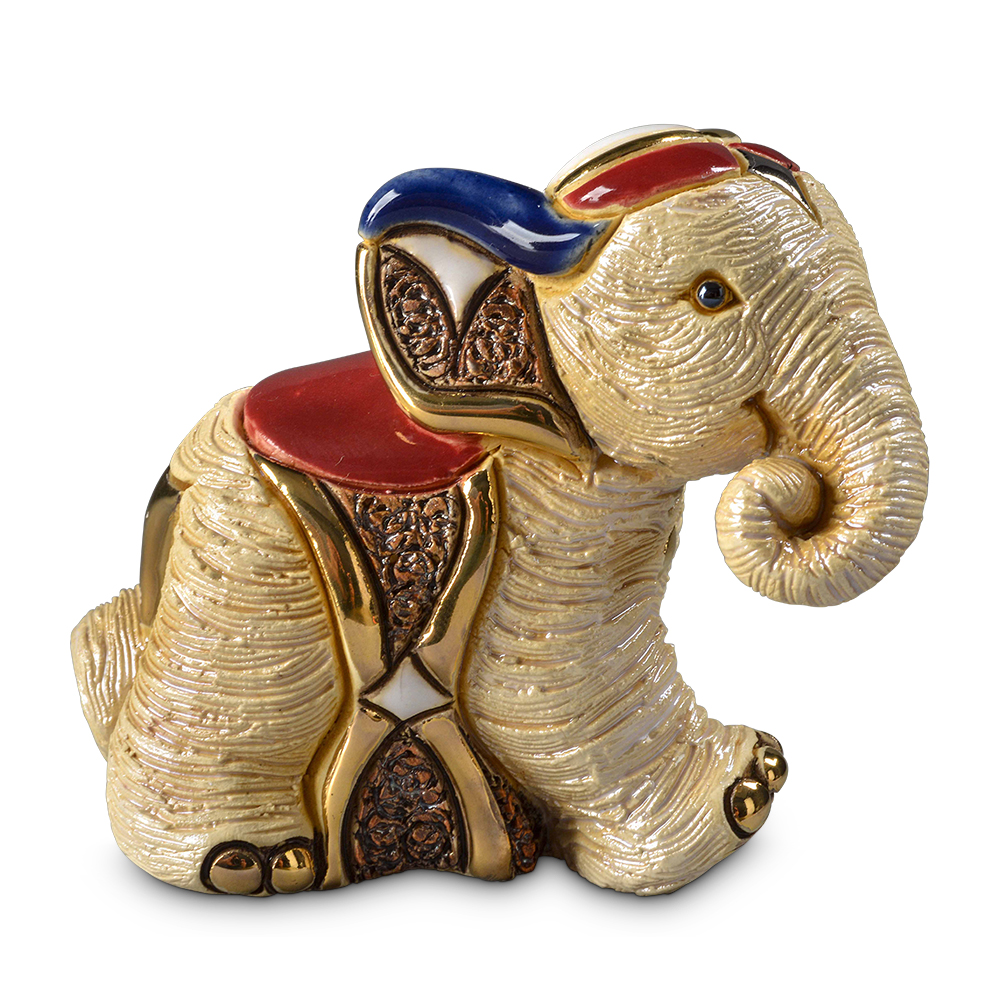 Baby Sumatran Elephant Figurine by De Rosa