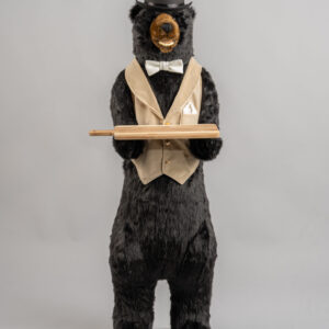 Ditz Designs Butler Party Black Bear 58 in. Smile