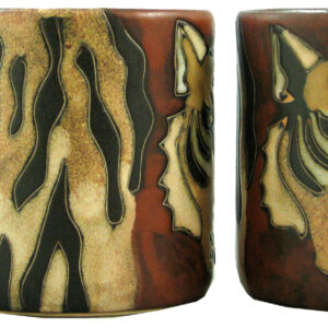 Mara Stoneware 16 Oz. Tiger Mugs (Set of 2)