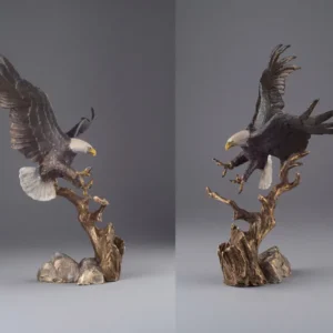 Spirit of Liberty (Large) Bald Eagle Sculpture by Mark Hopkins