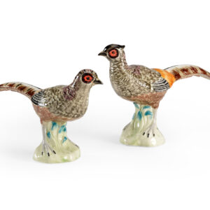 Pair of Pheasants Ceramic Figurines