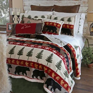 Tall Pine Plush Sherpa Comforter Set