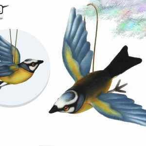 Hansa Blue Bird Flying 8.33"W