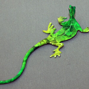 Bronze Lizard Wall Sculpture by Barry Stein Sculptures (10 Color Options Available)