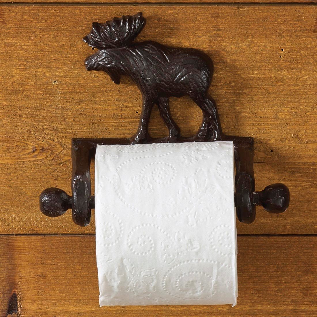 Cast Moose Toilet Tissue Holder