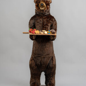 Ditz Designs Butler Bear Cinnamon 58 in. Smile