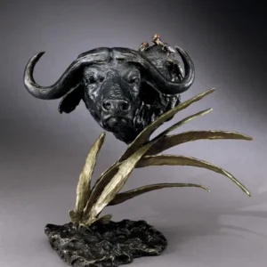 Cape Buffalo Sculpture by Mark Hopkins