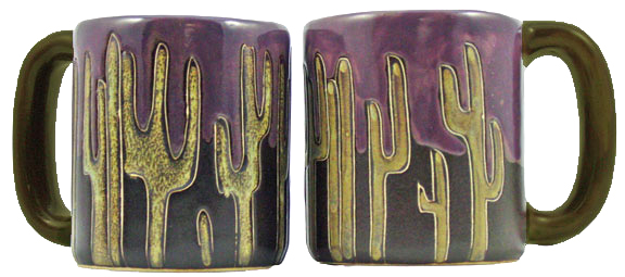 Mara Stoneware 16 Oz. Cactus Mugs (Set of 2)